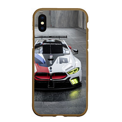 Чехол iPhone XS Max матовый BMW M8 - M Power - Motorsport, цвет: 3D-коричневый