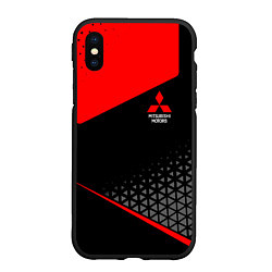 Чехол iPhone XS Max матовый Mitsubishi - Sportwear, цвет: 3D-черный