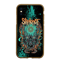 Чехол iPhone XS Max матовый Slipknot monster
