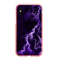 Чехол iPhone XS Max матовый Темные грозовые облака, цвет: 3D-баблгам