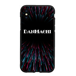 Чехол iPhone XS Max матовый DanMachi infinity, цвет: 3D-черный