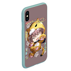 Чехол iPhone XS Max матовый Mitsuki Izumi - Семёрка идолов, цвет: 3D-мятный — фото 2