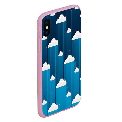 Чехол iPhone XS Max матовый Night clouds / 3D-Розовый – фото 2