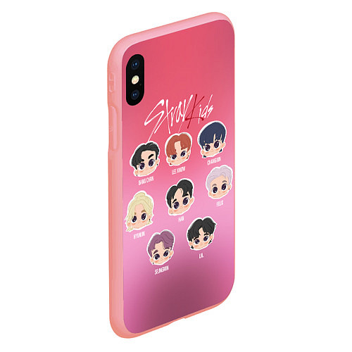 Чехол iPhone XS Max матовый Chibi Stray Kids / 3D-Баблгам – фото 2