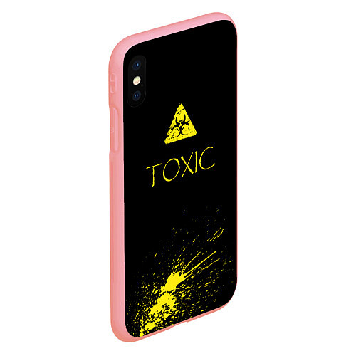 Чехол iPhone XS Max матовый TOXIC - Биологическая опасность / 3D-Баблгам – фото 2