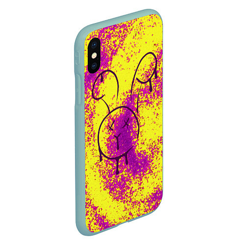 Чехол iPhone XS Max матовый RIP Bunny / 3D-Мятный – фото 2