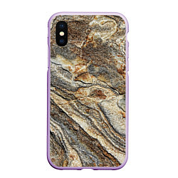 Чехол iPhone XS Max матовый Камень stone