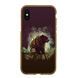 Чехол iPhone XS Max матовый Сила медведя