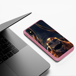 Чехол iPhone XS Max матовый Пустой - Ичиго Куросаки, цвет: 3D-малиновый — фото 2