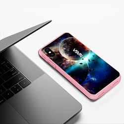 Чехол iPhone XS Max матовый За секунду до столкновения планеты с космическим о, цвет: 3D-баблгам — фото 2