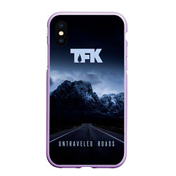 Чехол iPhone XS Max матовый Untraveled Road - Thousand Foot Krutch, цвет: 3D-сиреневый