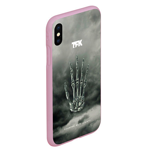 Чехол iPhone XS Max матовый Running With Giants - Thousand Foot Krutch / 3D-Розовый – фото 2