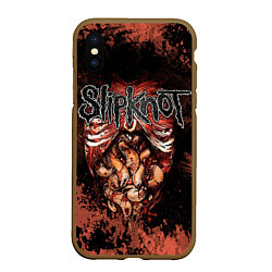 Чехол iPhone XS Max матовый Slipknot horror