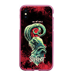 Чехол iPhone XS Max матовый Slipknot - козел