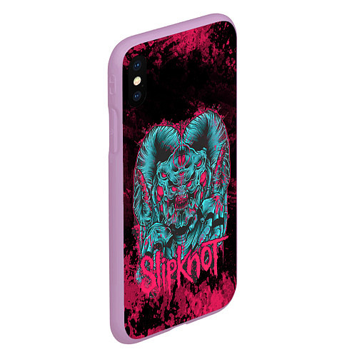 Чехол iPhone XS Max матовый Monster Slipknot / 3D-Сиреневый – фото 2