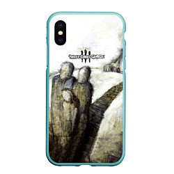 Чехол iPhone XS Max матовый Three Days Grace дебютный альбом, цвет: 3D-мятный