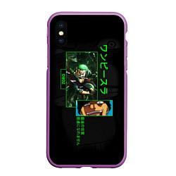 Чехол iPhone XS Max матовый One Piece: Zoro