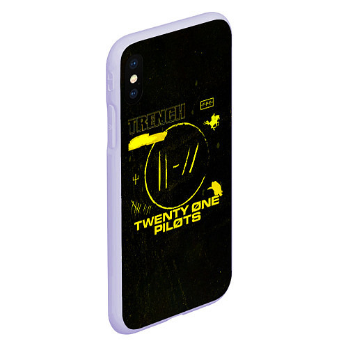 Чехол iPhone XS Max матовый Twenty One Pilots Trench / 3D-Светло-сиреневый – фото 2