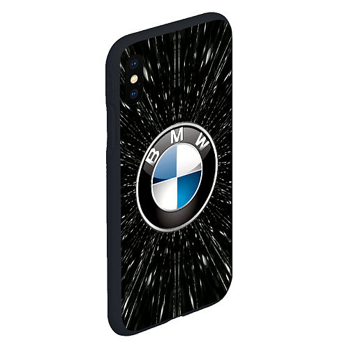 Чехол iPhone XS Max матовый БМВ эмблема, автомобильная тема / 3D-Черный – фото 2