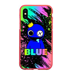 Чехол iPhone XS Max матовый Rainbow Friends - Blue
