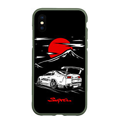 Чехол iPhone XS Max матовый Тойота супра - JDM Style