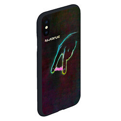 Чехол iPhone XS Max матовый Энергия - Алиса, цвет: 3D-черный — фото 2