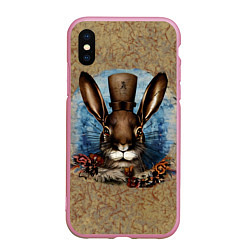 Чехол iPhone XS Max матовый Ретро кролик
