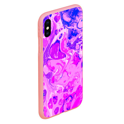 Чехол iPhone XS Max матовый Абстракция тай-дай / 3D-Баблгам – фото 2