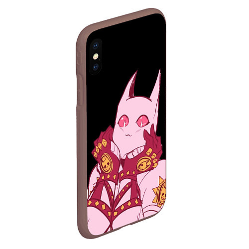 Чехол iPhone XS Max матовый Милый стенд Killer Queen - Jojo / 3D-Коричневый – фото 2