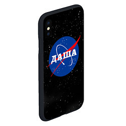 Чехол iPhone XS Max матовый Даша Наса космос, цвет: 3D-черный — фото 2