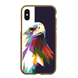 Чехол iPhone XS Max матовый Орел-птица гордая