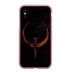 Чехол iPhone XS Max матовый Quake 1, цвет: 3D-розовый