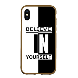 Чехол iPhone XS Max матовый Believe in yourself