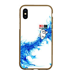 Чехол iPhone XS Max матовый Jdm style - Japan, цвет: 3D-коричневый