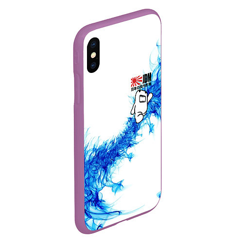 Чехол iPhone XS Max матовый Jdm style - Japan / 3D-Фиолетовый – фото 2