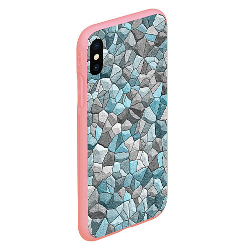 Чехол iPhone XS Max матовый Мозаика из цветных камней / 3D-Баблгам – фото 2