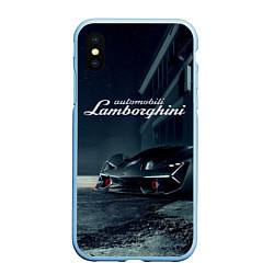 Чехол iPhone XS Max матовый Lamborghini - power - Italy