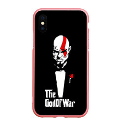 Чехол iPhone XS Max матовый God of war - Кратос отец войны