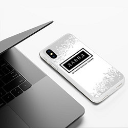 Чехол iPhone XS Max матовый Давид: ограниченная серия, цвет: 3D-белый — фото 2
