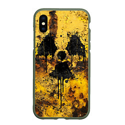 Чехол iPhone XS Max матовый Rusty radiation