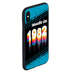 Чехол iPhone XS Max матовый Made in 1982: liquid art, цвет: 3D-черный — фото 2