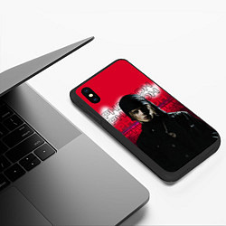 Чехол iPhone XS Max матовый Pharaoh Red Moon, цвет: 3D-черный — фото 2