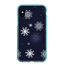Чехол iPhone XS Max матовый Снежная ночь