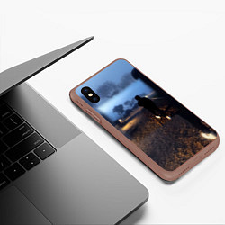 Чехол iPhone XS Max матовый Фараон филармония альбом, цвет: 3D-коричневый — фото 2