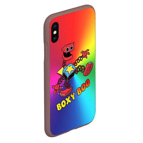 Чехол iPhone XS Max матовый Project Playtime: Boxy Boo / 3D-Коричневый – фото 2