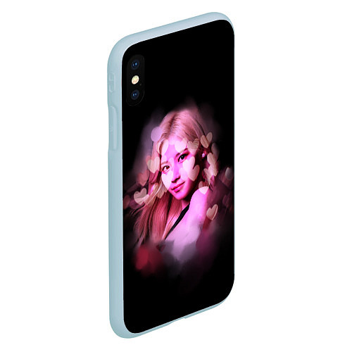 Чехол iPhone XS Max матовый Sana Twice / 3D-Голубой – фото 2