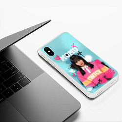Чехол iPhone XS Max матовый K - pop Momo, цвет: 3D-белый — фото 2