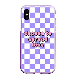 Чехол iPhone XS Max матовый Choose to spread love