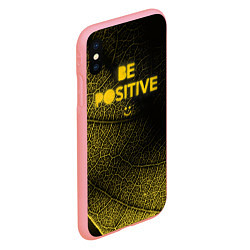 Чехол iPhone XS Max матовый Be positive, цвет: 3D-баблгам — фото 2