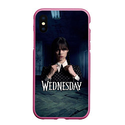 Чехол iPhone XS Max матовый Wednesday dark
